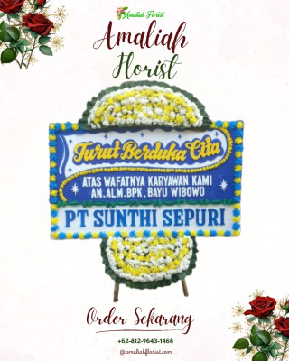 Papan Bunga Duka di Gunungjaya